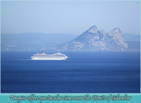 Tangier offers spectacular views over the Straits of Gibraltar